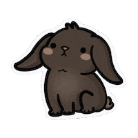 Brown Bunny Rabbit Sticker