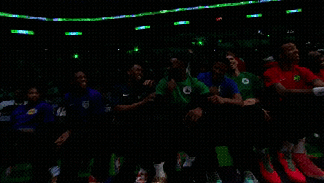 jaylen brown laugh GIF by NBA