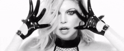 fergie giphyupload music video black and white hungry GIF