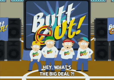 butt out cancer GIF by South Park 