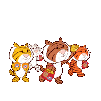 EssoSG happy health tiger cny Sticker