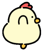 Chicken Character Sticker