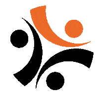 VolleyZuid volleybal oranjezwart volleyzuid volleyzuidlogo Sticker