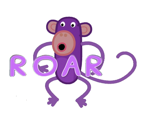 Monkey Roar Sticker by Peppa Pig