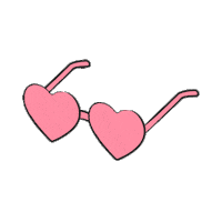 99nbrs heart sun sunglasses glasses Sticker