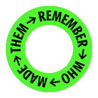 RememberWhoMadeThem solidarity payup whomademyclothes rememberwhomadethem Sticker