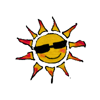 Sun Sticker by Holiday Sidewinder