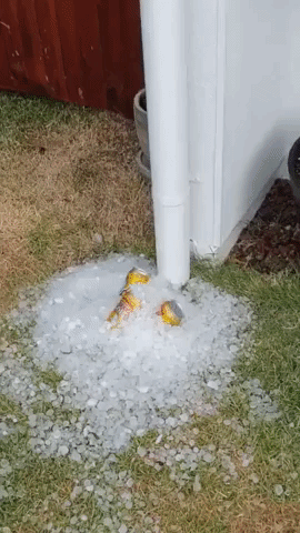 Queensland Man Uses Hailstones to Cool His Beer After Freak Storm