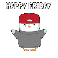 Happy Lets Go Sticker by Pudgy Penguins