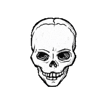 BeastieandBone wink sparkle skull skeleton Sticker