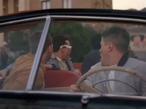 Scream Driving GIF by Back to the Future Trilogy