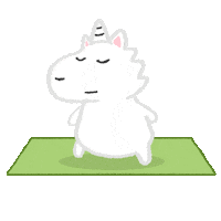Yoga Cu Sticker by Creative Unicorn
