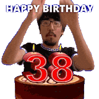 Happy 38Th Birthday Sticker