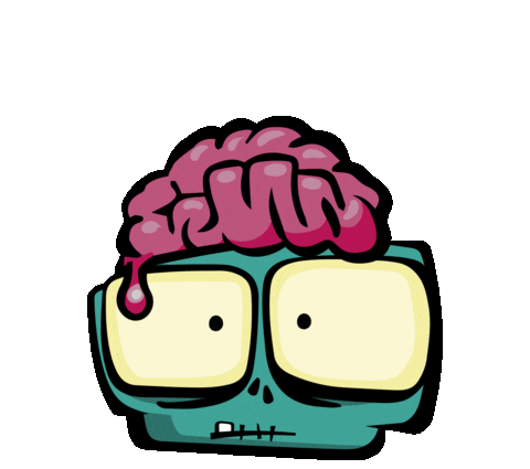 Shocked Smoke Sticker by Ultrazombies