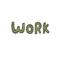 annamonics work green typography lettering Sticker