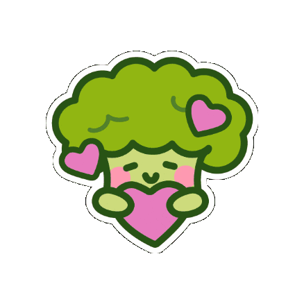 brocolices giphygifmaker love heart amor Sticker