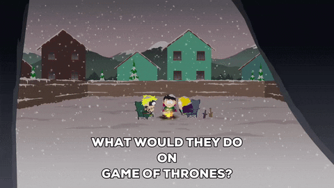 sitting game of thrones GIF by South Park 