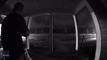 Ring Camera Captures Frightening Lightning Strike in Alabama