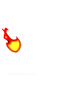 Animation Burning Sticker by youmotion.com