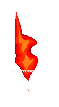 Animation Burning Sticker by youmotion.com