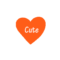 VeraSuOficial heart orange corazon corazones Sticker