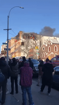 Two Injuries Reported in Five-Alarm Brooklyn Fire
