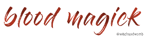 Blood Bleeding Sticker by Witch and Womb