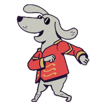 dance dog Sticker by Bakermat