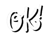 Lettering Ok Sticker