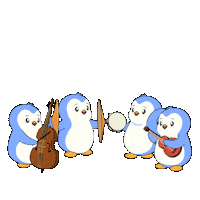 Happy Music On Sticker by Pudgy Penguins
