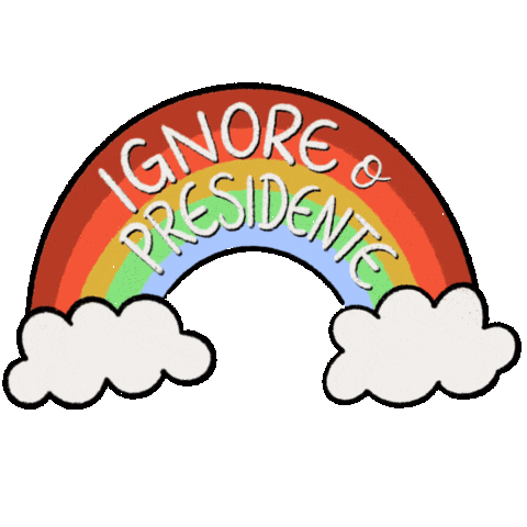 letralou giphyupload lettering arcoiris presidente Sticker