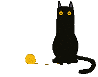 Black Cat Sticker