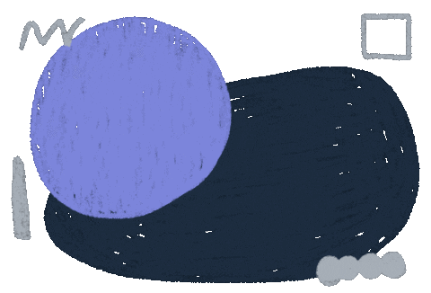 Circle Background Sticker by haenaillust