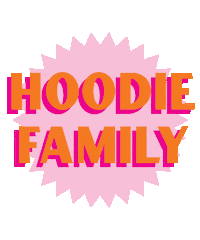 twogirlsonehoodie pink red hoodie two girls Sticker