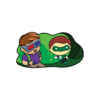 Super Hero Summer Sticker by Yas Island Abu Dhabi