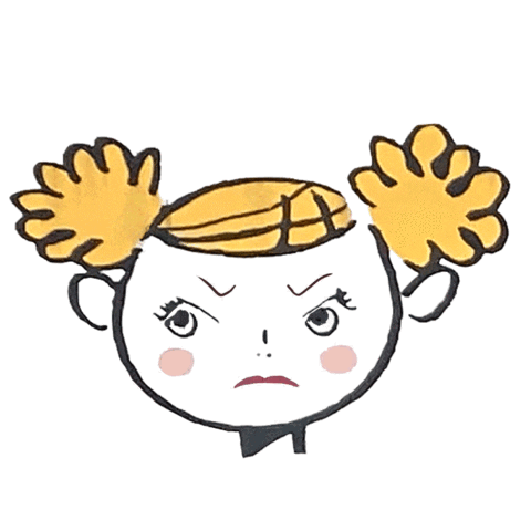 giphyupload かわいい 可愛い 女の子 angle Sticker