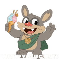 Happy Ice Cream Sticker