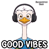 Vibing Good Vibes Sticker by VeeFriends