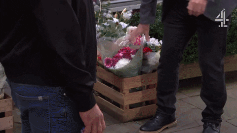 Sorry Flowers GIF by Hollyoaks