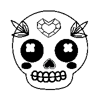 Skull Mystery Sticker by Gradient