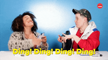 Ding! Ding! Ding! Ding!