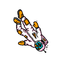 Astronaut Sticker by Pizzanaut