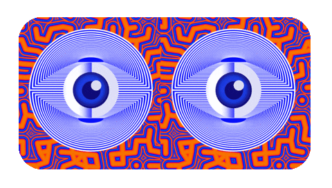 Glitch Eyes Sticker by Wallen Diaz