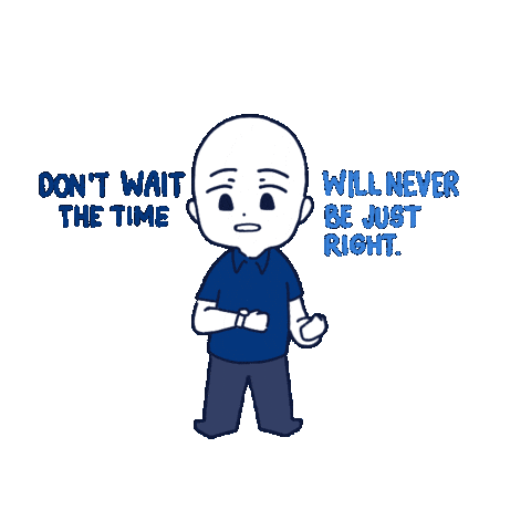 Move Forward Now Is The Time Sticker by ironbrij