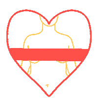 Heart Body Sticker by Dartvis