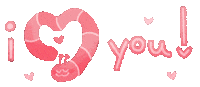 I Love You Hearts Sticker