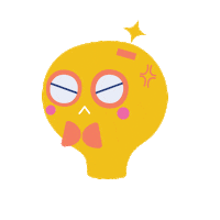 Angry Lightbulb Sticker