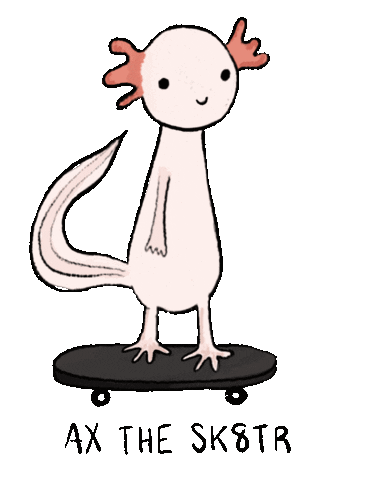 Skater Ax Sticker