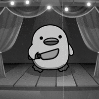 digitalducks stabby quacks digital ducks duck with knife GIF
