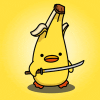 digitalducks stabby quacks digital ducks duck with knife GIF